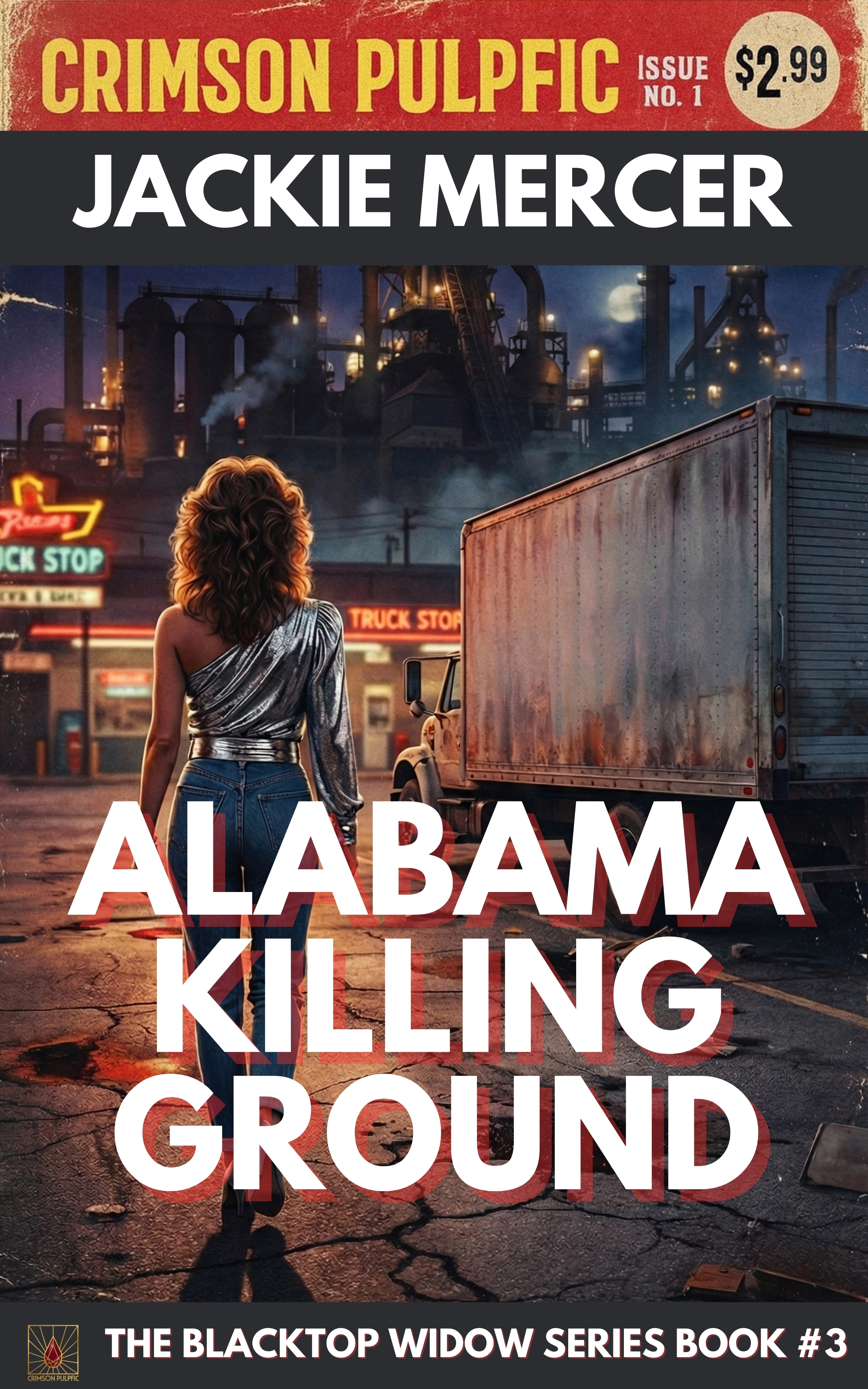 Alabama Killing Ground book cover - Blacktop Widow vigilante thriller by Jackie Mercer