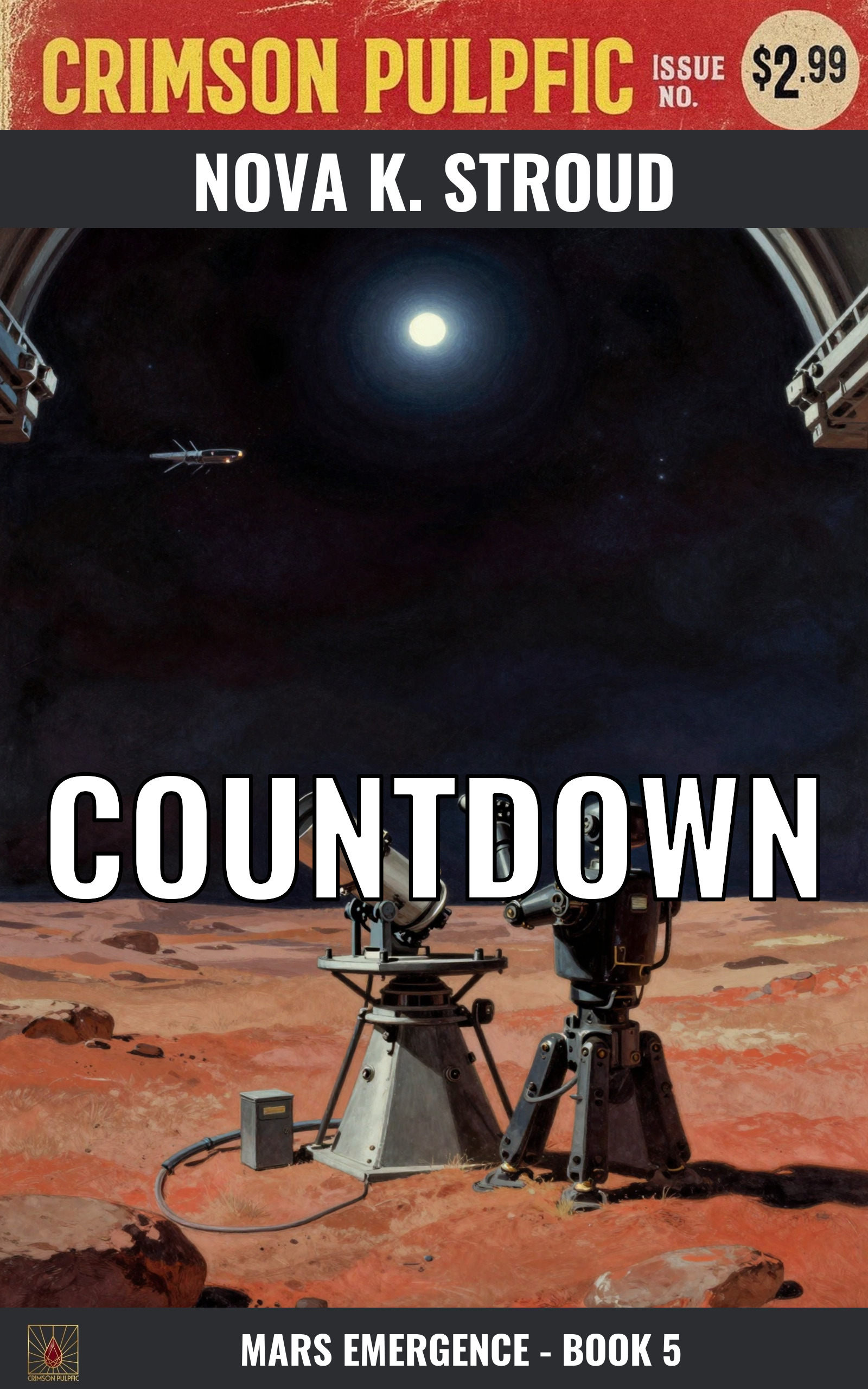 Countdown book cover - Mars Emergence Book 5 by Nova K. Stroud
